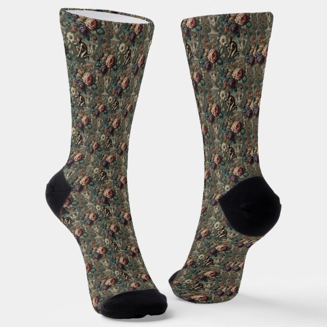 Chaussette Prenez un Bow - Délirium victorien gothique (Angulaire)