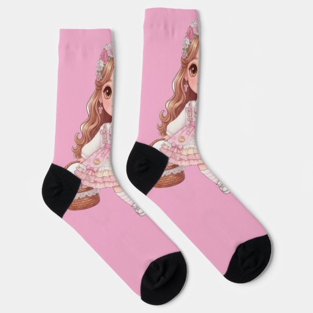 Chaussette princesse de cœur (Droite)