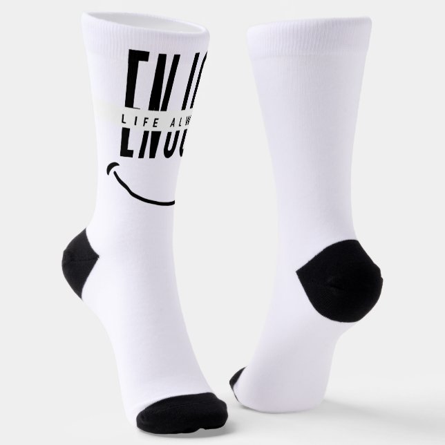 Chaussette Profitez de la vie toujours (Angulaire)