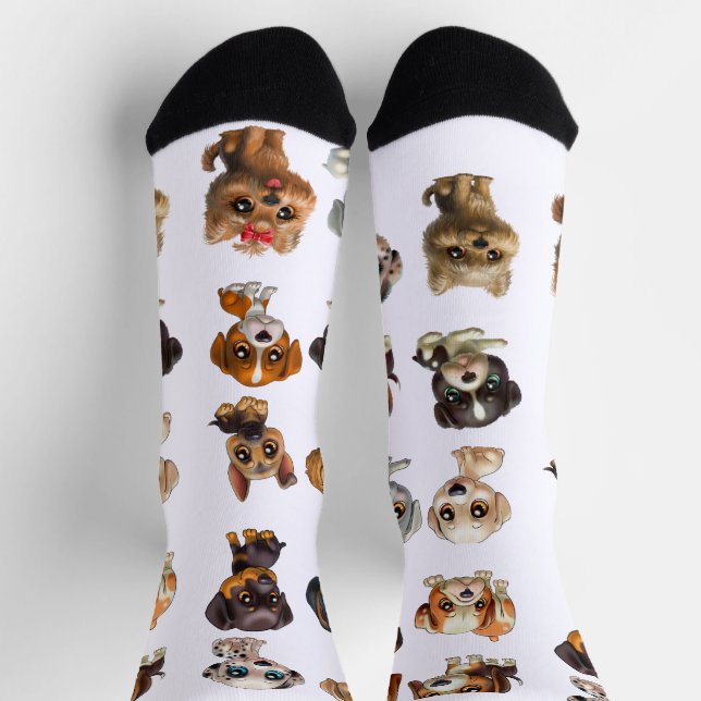 CHAUSSETTE PUPIES CUTES (Haut)