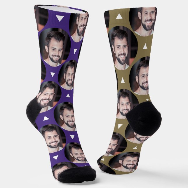 Chaussette Purple & Gold Photo Boyfriend pour Girami (Angulaire)