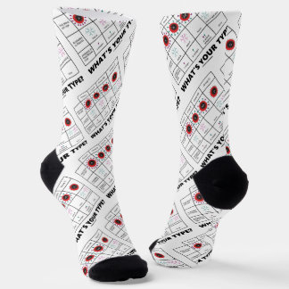 Chaussette Quel est ton type ? Groupes de cellules sanguines