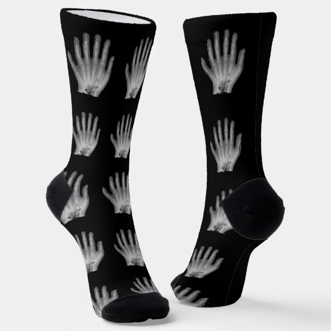 Chaussette Radiographe à main Polydactyle amusant (Angulaire)