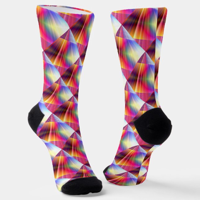 Chaussette Raies arc-en-ciel (Angulaire)