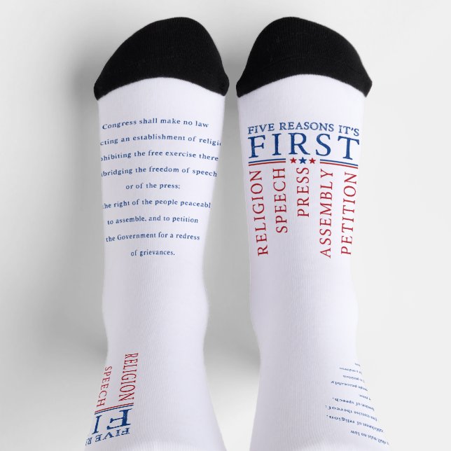 Chaussette Rassemblement de protestation pour la liberté d'ex (Haut)