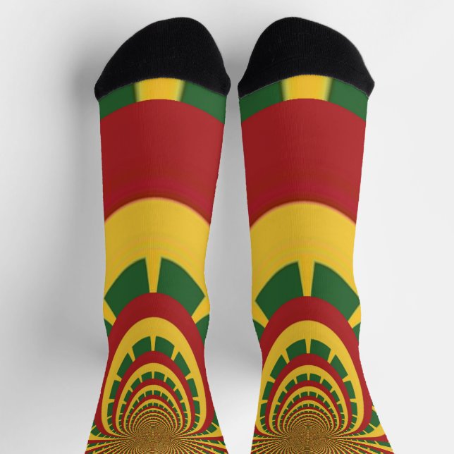Chaussette Rasta Jamaïque's Rasta Colours Reggae is Fun (Haut)