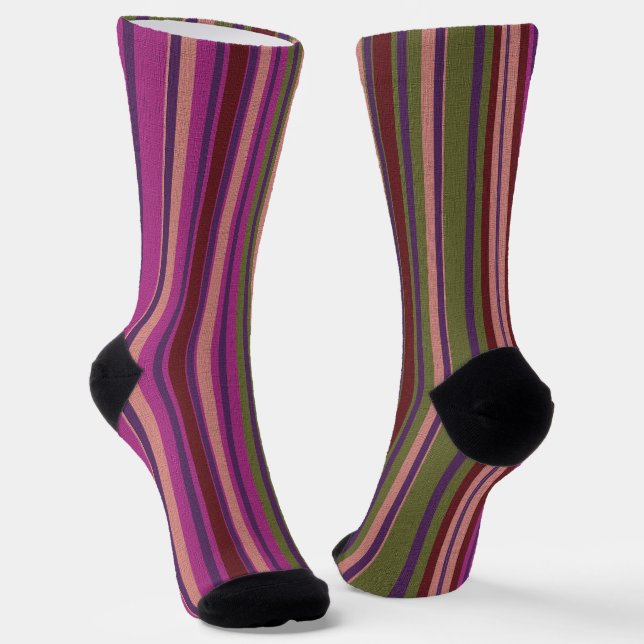 Chaussette Rayé décoratif (Angulaire)