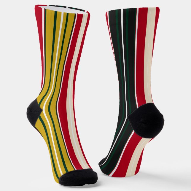 Chaussette Rayé décoratif  (Angulaire)