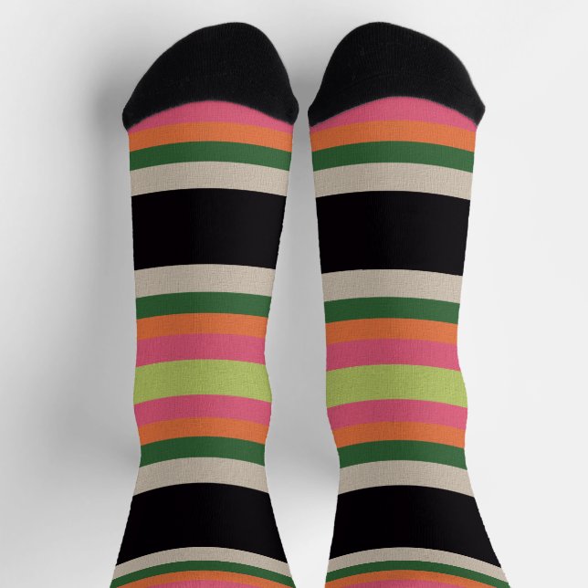Chaussette Rayé décoratif (Haut)