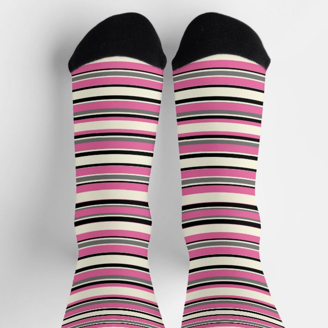 Chaussette Rayé décoratif (Haut)