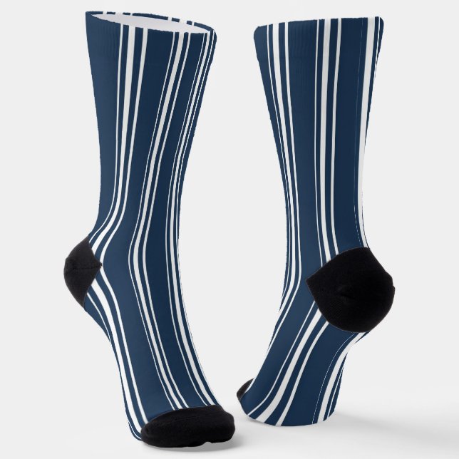 Chaussette Rayure Bleue Et Blanche (Angulaire)