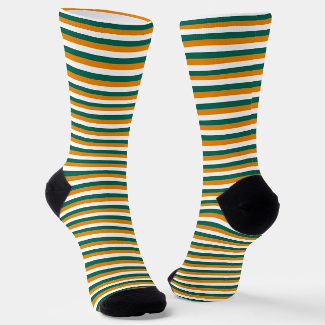 Chaussette rayures du drapeau de Chypre symbole du pays motif (Angulaire)