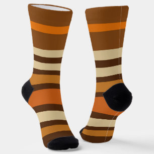 Chaussette Rayures sportives de style rétro des années 1970