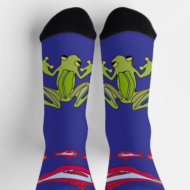 Chaussette Red Fish@Frog Chaussettes d'équipage (Haut)