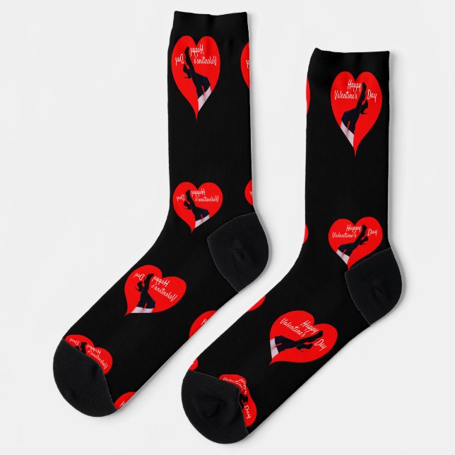 Chaussette Red Heart Thigh-high Boots Valentine Thunder_Cove (Gauche)
