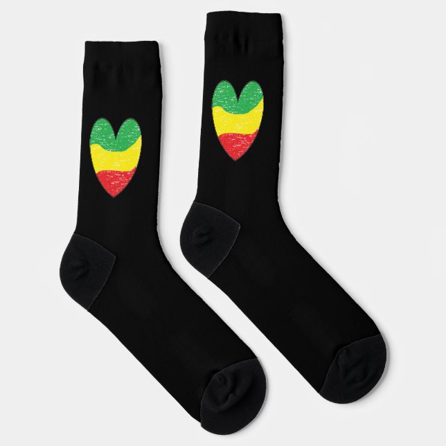 Chaussette Reggae Love (Droite)
