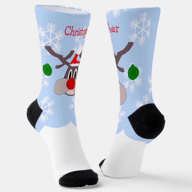 Chaussette Reindeer Design Christmas (Angulaire)