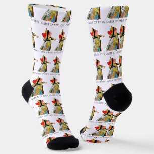 Chaussette Reine de Cœur Alice au Pays des Merveilles Classiq