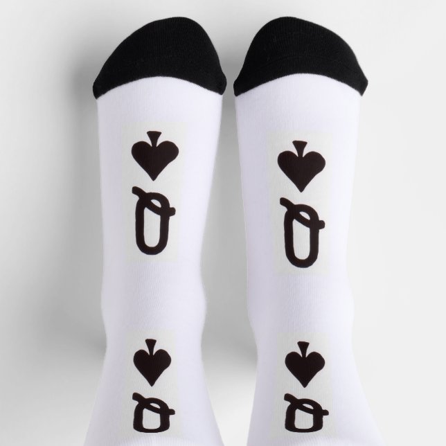 Chaussette Reine de Pique Noir Thunder_Cove (Haut)