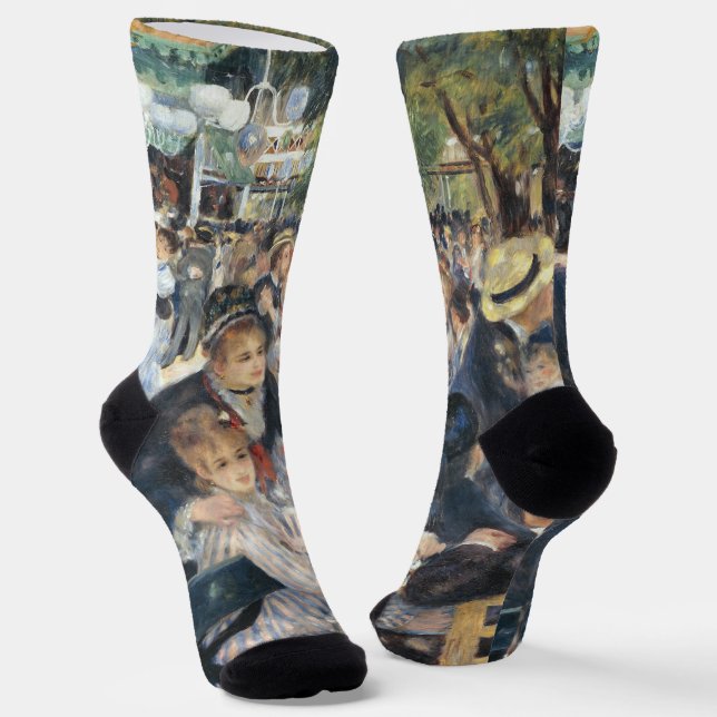 Chaussette Renoir Moulin Danse Galette Party (Angulaire)