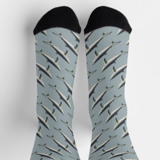 Chaussette Requin Bleu, Vie Maritime Aquatique Océanique Vint