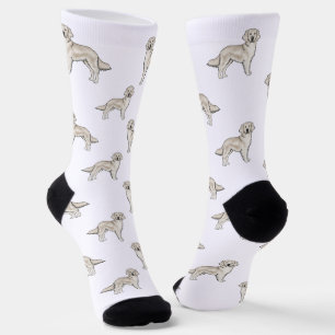 Chaussette Retriever Golden Cream Anglais Motif Chien Mignon