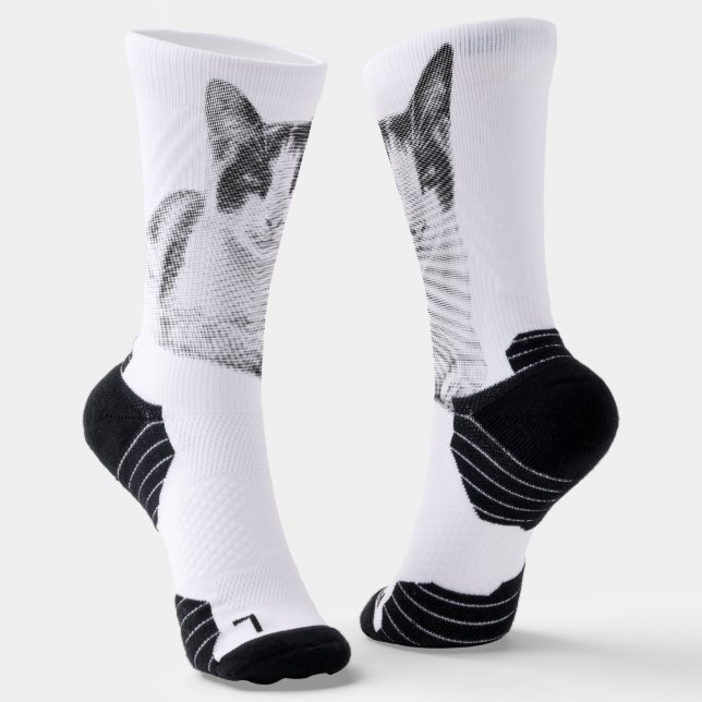 Chaussette Retro Calico Halftone (Angulaire)