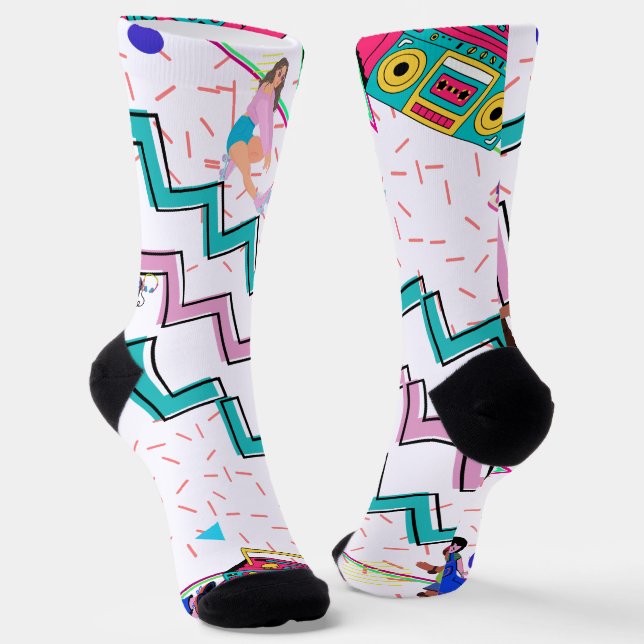 Chaussette Rétro Funky  (Angulaire)