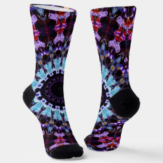 Chaussette Rétro Mandala Psychédélique Hippie Bohème Tie Dye