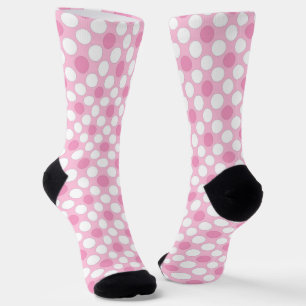 Chaussette Rétro rose pois
