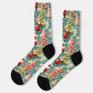 Chaussette Retro Santa Wonderland 2