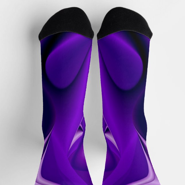 Chaussette Rêves arc-en-ciel à fleurs violettes (Haut)