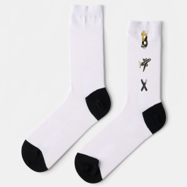 Chaussette RICH Unisex Chaussettes Tendance Abstrait Black Wh (Créateur téléchargé)