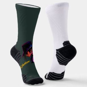 Chaussette Roi de la Pop Légende Moonwalk Design Rétro Hommag