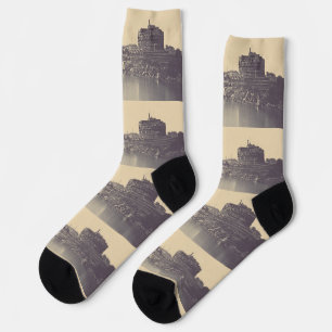 Chaussette Rome Antique Château du Tibre et Beaux-Arts du Vat