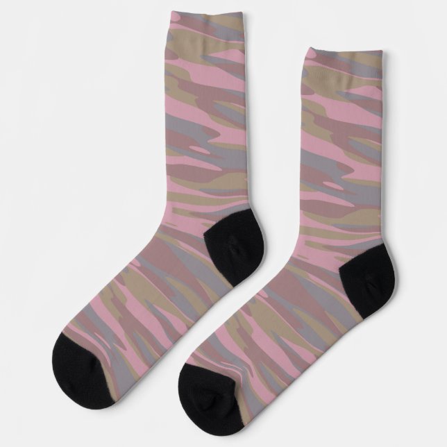 Chaussette Rosy Brown, faded pink, mountain mist camo (Gauche)