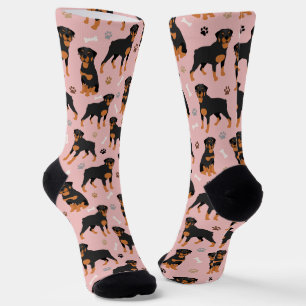 Chaussette Rottweiler des os de chien et des chaussettes de p