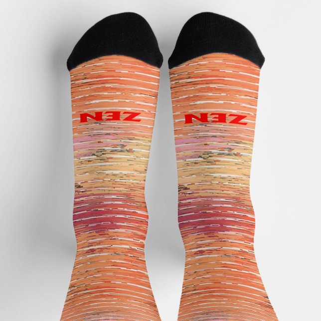 Chaussette Roues rouges zen chaussettes premium (Haut)