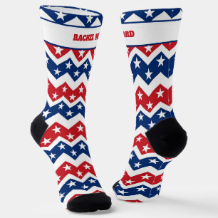 Chaussette Rouge et Bleu du 4 juillet