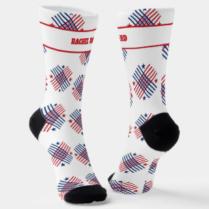 Chaussette Rouge et Bleu du 4 juillet
