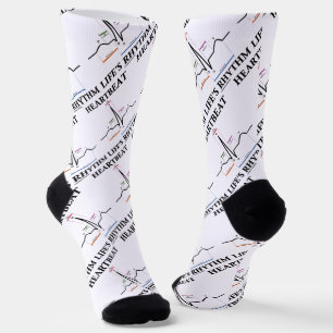 Chaussette Rythme de vie Battement de cœur ECG/EKG Électrocar