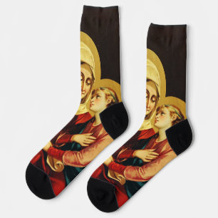 Chaussette Saint Ann et Vierge Marie