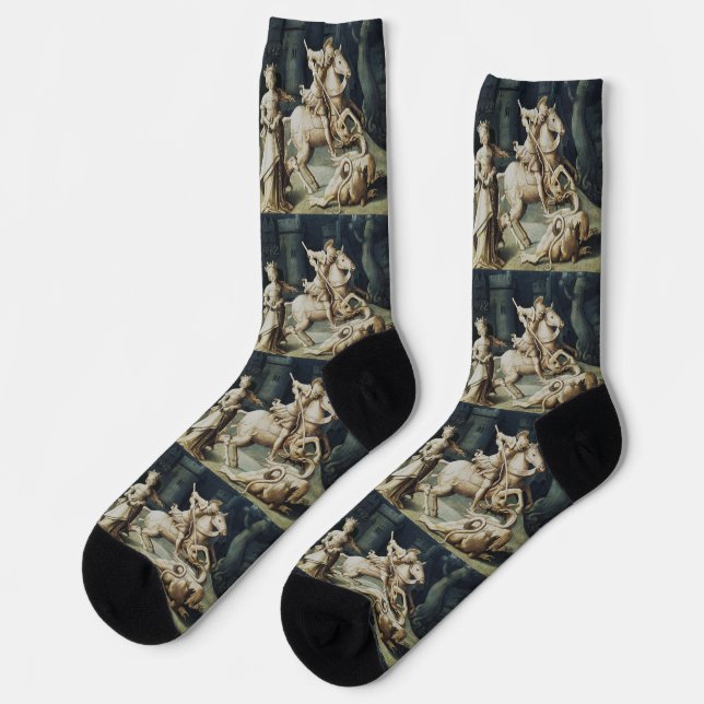 Chaussette Saint George et le Dragon (Gauche)