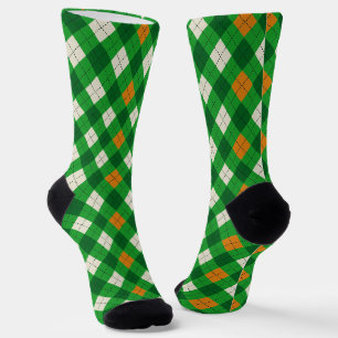 Chaussette Saint-Patrick irlandais couleur argyles