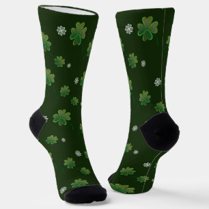 Chaussette Saint-Patrick, shamrock