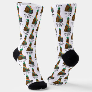 Chaussette Saint Patrick's Day Irlandais Setter Dog (rouge 1)