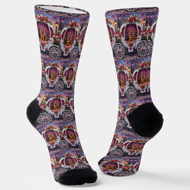 Chaussette Saint Valentin Chien de Berger Allemand  (Angulaire)