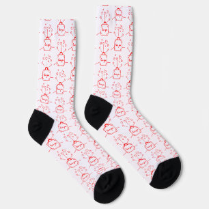Chaussette Saint-Valentin : Coeurs, vaches et charme "Love Yo