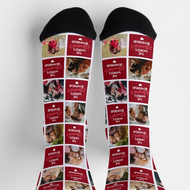 Chaussette Saint-Valentin du Petit Ami le Plus Génial (Haut)