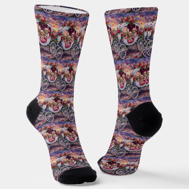 Chaussette Saint-Valentin pour chien Shih Tzu (Angulaire)